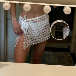 PEIXOTO Saks Fifth Ave Daisy Mini Skirt Coverup